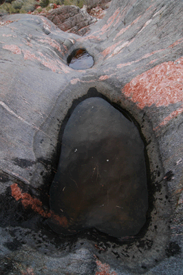 Pothole water in Trinity Creek