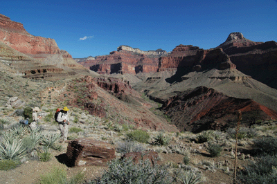 Hiking above Phantom Creek Canyon